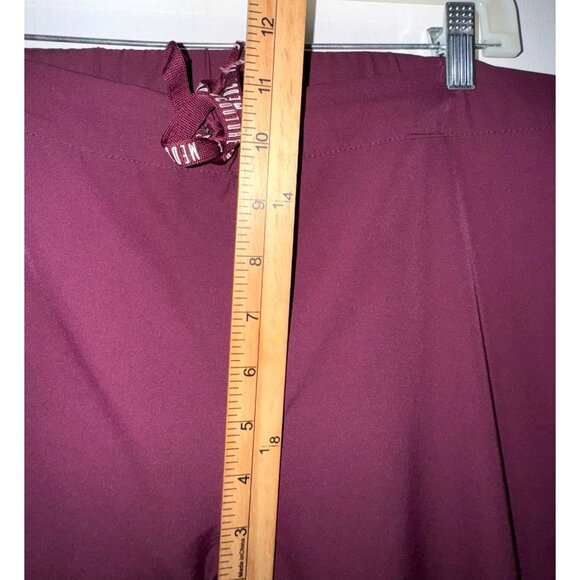 Med Couture Womens Burgundy Scrub Pants L Lightweight Stretchy Fabric With Draws - Picture 6 of 7